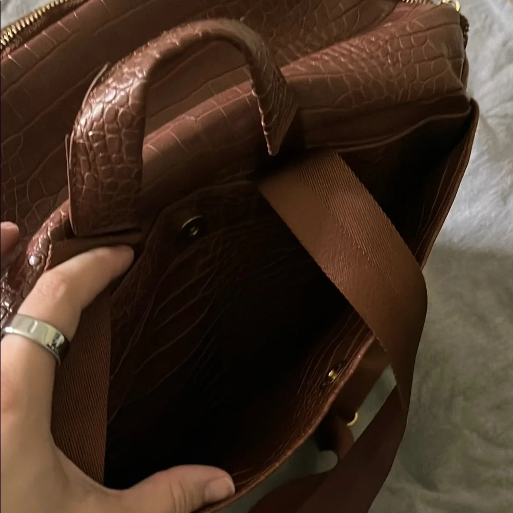 Brown Crocodile Motherhood Bundle Fawn Design